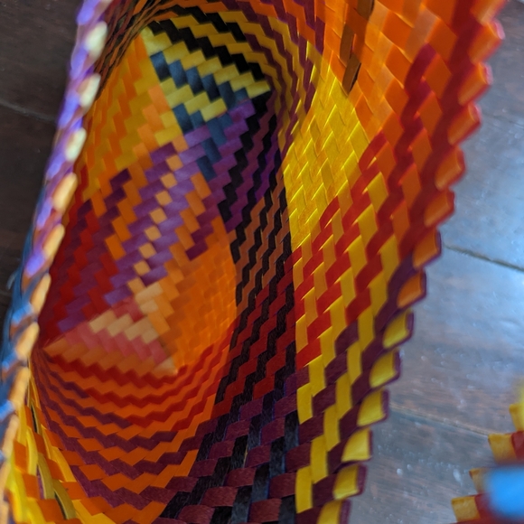 Oaxaca Woven Clamshell Mini Shoulder Bag - Picture 3 of 5